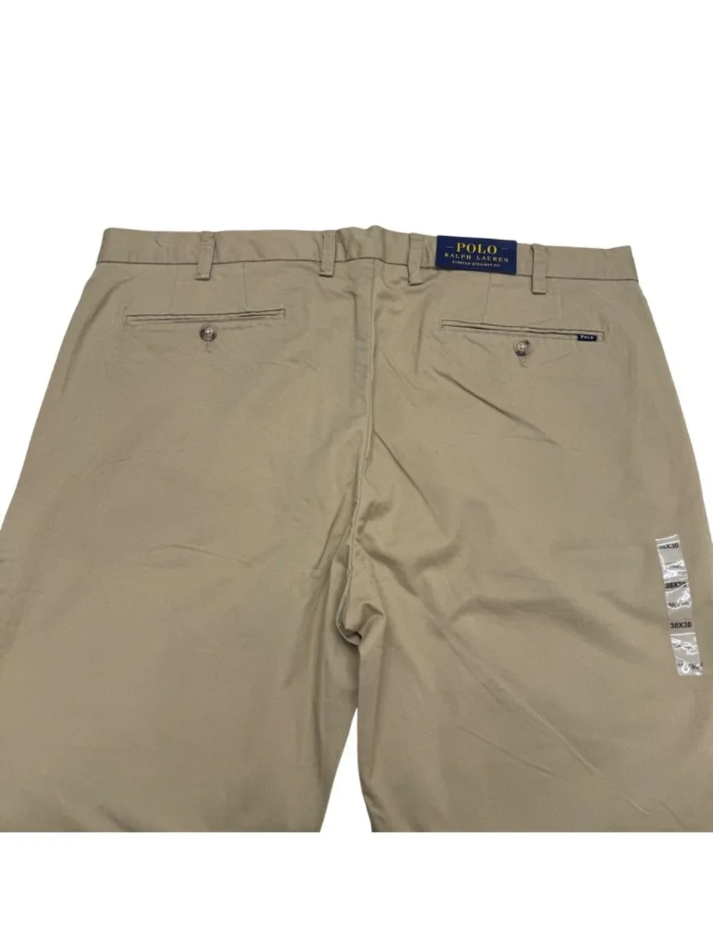NWT $115 Polo Ralph Lauren Men's Stretch Straight Fit Pants In Khaki, Size 38/30 - Picture 5 of 11